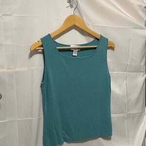 Madison studio women’s 100% Silk Knit Women's Sleeveless Tank Top